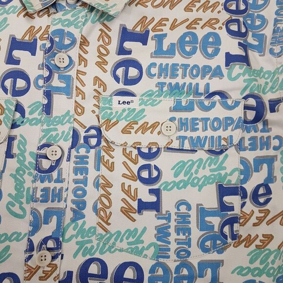 LEE Workwear Heritage Chetopa Twill Logo Print Jacket Mens Size XL Muli-Color - Picture 4 of 9